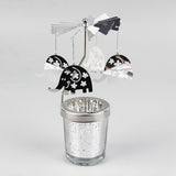 Maxbell Rotating Candle Holder Centerpieces Tealight Holders Tray Ornament for Party Elephant