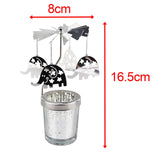 Maxbell Rotating Candle Holder Centerpieces Tealight Holders Tray Ornament for Party Elephant