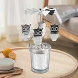 Maxbell Spinning Tea Light Candle Holder Rotating Candlestick for Festive Wedding Owl