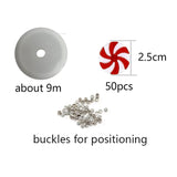 Maxbell 50x Christmas Hanging Ornaments Pendants Charm DIY Wreaths Farmhouse 25mm