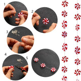 Maxbell 50x Christmas Hanging Ornaments Pendants Charm DIY Wreaths Farmhouse 25mm