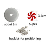 Maxbell 50x Christmas Hanging Ornaments Pendants Charm DIY Wreaths Farmhouse 35mm