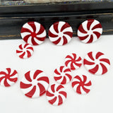 Maxbell 50x Christmas Hanging Ornaments Pendants Charm DIY Wreaths Farmhouse 35mm