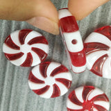 Maxbell 50x Christmas Hanging Ornaments Pendants Charm DIY Wreaths Farmhouse 35mm