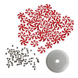 Maxbell 50x Christmas Hanging Ornaments Pendants Charm DIY Wreaths Farmhouse 35mm