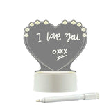 Maxbell USB Message Boards Sign Night Lamp Clear Whiteboard with pen for Gift