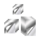 Maxbell 4Pcs Wall Mirror Tiles Mirror Wall Sticker for Door Bathroom Wall Decor 10cmx10cm