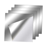 Maxbell 4Pcs Wall Mirror Tiles Mirror Wall Sticker for Door Bathroom Wall Decor 10cmx10cm