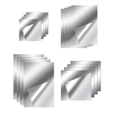 Maxbell 4 Pieces Wall Stickers Mirror Wall Mirror Tiles Sticky for Background Gym 20cmx20cm