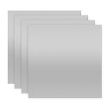 Maxbell 4 Pieces Wall Stickers Mirror Wall Mirror Tiles Sticky for Background Gym 20cmx20cm