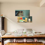 Maxbell 4 Pieces Wall Stickers Mirror Wall Mirror Tiles Sticky for Background Gym 20cmx20cm