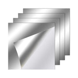 Maxbell 4 Pieces Wall Stickers Mirror Wall Mirror Tiles Sticky for Background Gym 20cmx20cm