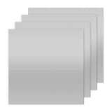 Maxbell 4 Pieces Wall Stickers Mirror Wall Mirror Tiles Sticky for Background Gym 20cmx20cm