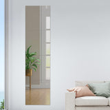 Maxbell 4 Pieces Wall Stickers Mirror Wall Mirror Tiles Sticky for Background Gym 20cmx20cm