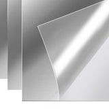 Maxbell 4 Pieces Wall Stickers Mirror Wall Mirror Tiles Sticky for Background Gym 20cmx30cm