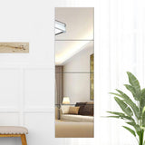 Maxbell 4 Pieces Wall Stickers Mirror Wall Mirror Tiles Sticky for Background Gym 30cmx30cm