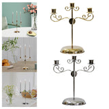 Maxbell Candle Holder Tealight Holders 3 Arms Candlestick for Home Decor Ornament Aureate