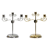 Maxbell Candle Holder Tealight Holders 3 Arms Candlestick for Home Decor Ornament Aureate