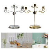 Maxbell Candle Holder Tealight Holders 3 Arms Candlestick for Home Decor Ornament Aureate