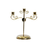 Maxbell Candle Holder Tealight Holders 3 Arms Candlestick for Home Decor Ornament Aureate