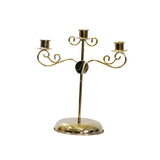 Maxbell Candle Holder Tealight Holders 3 Arms Candlestick for Home Decor Ornament Aureate