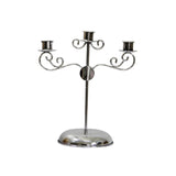 Maxbell Candle Holder Tealight Holders 3 Arms Candlestick for Home Decor Ornament Argent
