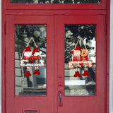 Maxbell Rustic Christmas Sign Front Art Decor Centerpieces Crafts for Xmas Tree Santa and Snowman