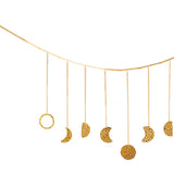 Maxbell Moon Phase Wall Hanging Bohemian Moon Garland for Living Room Apartment Dorm StyleA