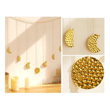 Maxbell Moon Phase Wall Hanging Bohemian Moon Garland for Living Room Apartment Dorm StyleC