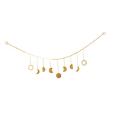 Maxbell Moon Phase Wall Hanging Bohemian Moon Garland for Living Room Apartment Dorm StyleC