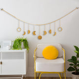 Maxbell Moon Phase Wall Hanging Bohemian Moon Garland for Living Room Apartment Dorm StyleC
