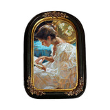 Maxbell Retro Resin Photo Display Frame Tabletop Wall Hanging for Family Portrait Black