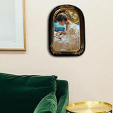 Maxbell Retro Resin Photo Display Frame Tabletop Wall Hanging for Family Portrait Black