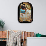 Maxbell Retro Resin Photo Display Frame Tabletop Wall Hanging for Family Portrait Black