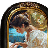 Maxbell Retro Resin Photo Display Frame Tabletop Wall Hanging for Family Portrait Black