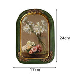 Maxbell Retro Resin Photo Display Frame Tabletop Wall Hanging for Family Portrait Green