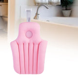 Maxbell Bathtub Pillow Bathing Pad Non Slip Neck Back Support Bath Pillow Pink