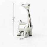 Maxbell Deer Figurine Animal Statue Nordic Sculpture for Home Living Room Tabletop 8cmx14cm