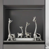 Maxbell Deer Figurine Animal Statue Nordic Sculpture for Home Living Room Tabletop 8cmx14cm