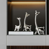 Maxbell Deer Figurine Animal Statue Nordic Sculpture for Home Living Room Tabletop 8cmx14cm