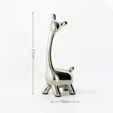 Maxbell Deer Figurine Animal Statue Nordic Sculpture for Home Living Room Tabletop 10cmx21cm
