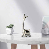 Maxbell Deer Figurine Animal Statue Nordic Sculpture for Home Living Room Tabletop 10cmx21cm