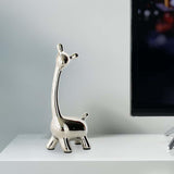 Maxbell Deer Figurine Animal Statue Nordic Sculpture for Home Living Room Tabletop 10cmx21cm
