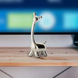 Maxbell Deer Figurine Animal Statue Nordic Sculpture for Home Living Room Tabletop 10cmx21cm