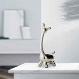 Maxbell Deer Figurine Animal Statue Nordic Sculpture for Home Living Room Tabletop 10cmx21cm