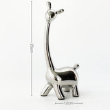 Maxbell Deer Figurine Animal Statue Nordic Sculpture for Home Living Room Tabletop 12cmx25cm