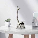 Maxbell Deer Figurine Animal Statue Nordic Sculpture for Home Living Room Tabletop 12cmx25cm