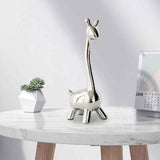 Maxbell Deer Figurine Animal Statue Nordic Sculpture for Home Living Room Tabletop 12cmx27cm
