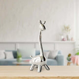 Maxbell Deer Figurine Animal Statue Nordic Sculpture for Home Living Room Tabletop 12cmx27cm