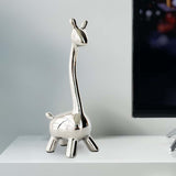 Maxbell Deer Figurine Animal Statue Nordic Sculpture for Home Living Room Tabletop 12cmx27cm